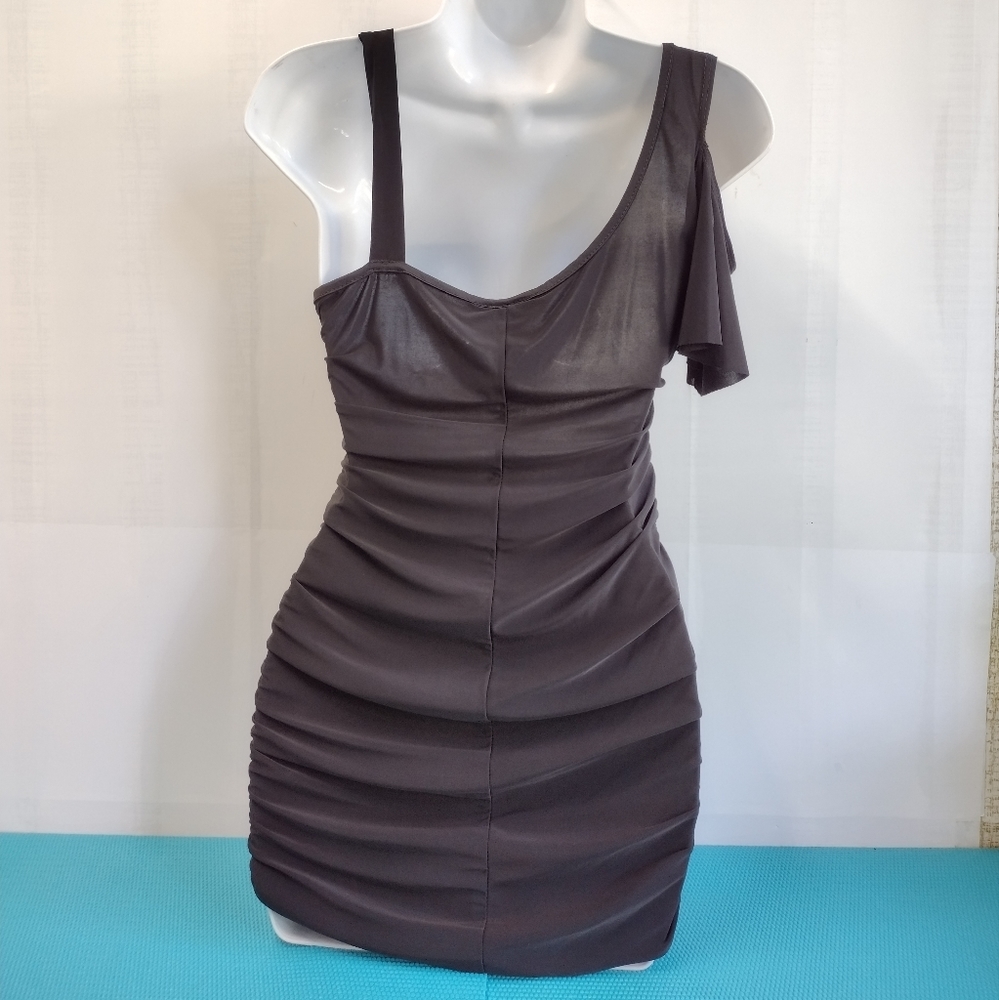 NEW Carpe Diem One Shoulder Ruched Party Mini Dress Size M - Picture 9 of 13